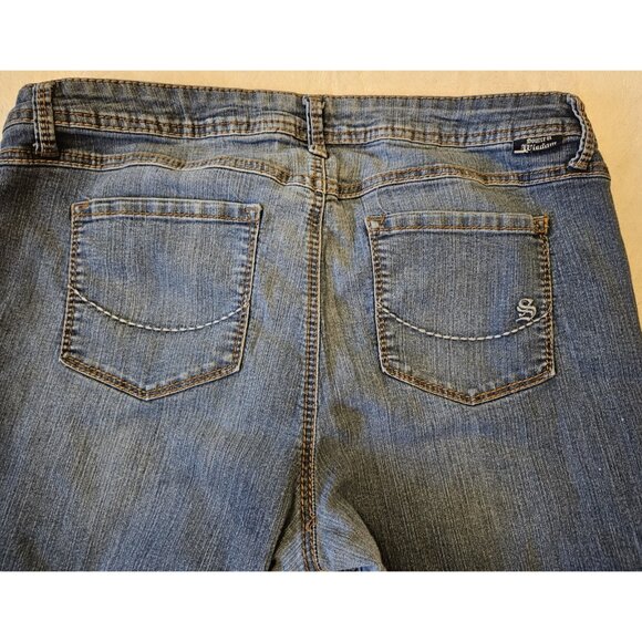 Source of Wisdom Jeans Women's Fit & Flare Denim Blue Size 18 - Picture 7 of 12